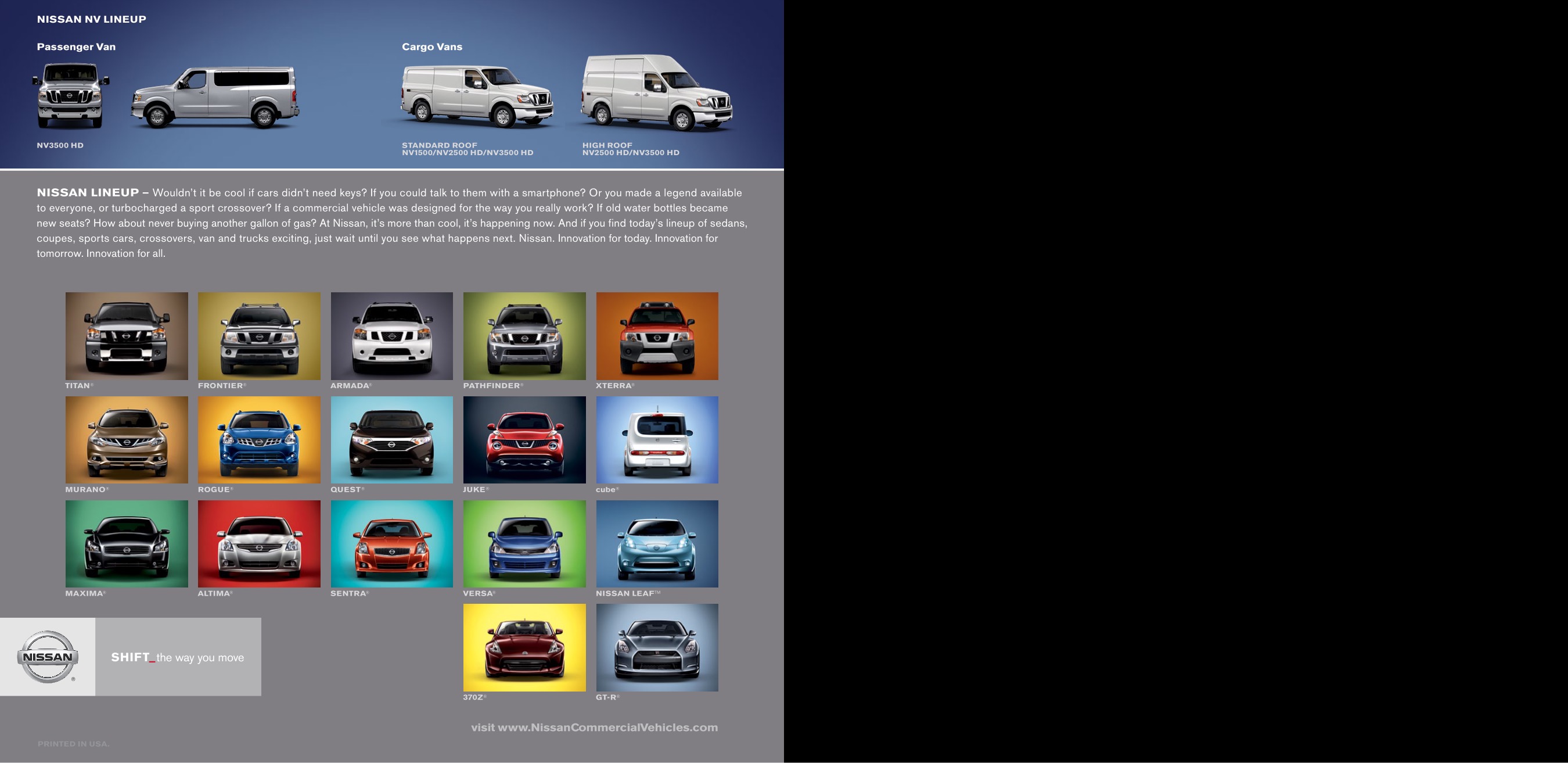 2012 Nissan NV Passenger Brochure Page 5